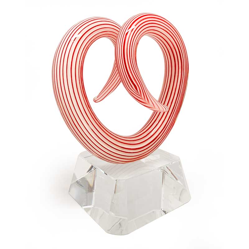 Pink Oregon Colour Glass Trophy