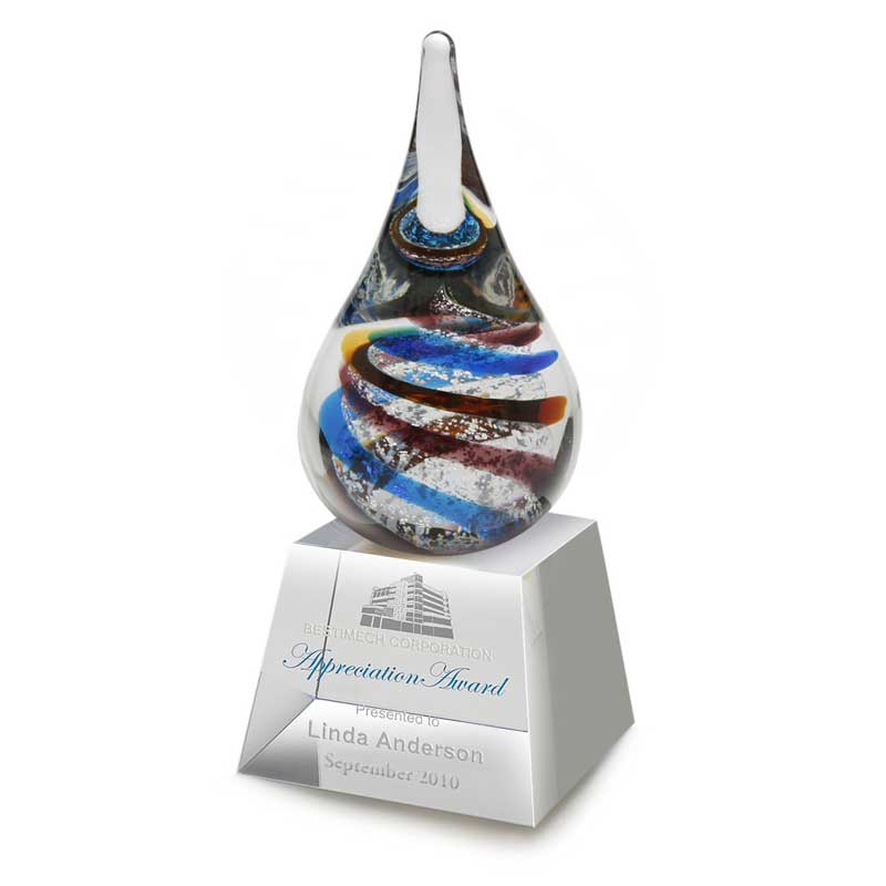 Whirlet on Crystal Base Trophy